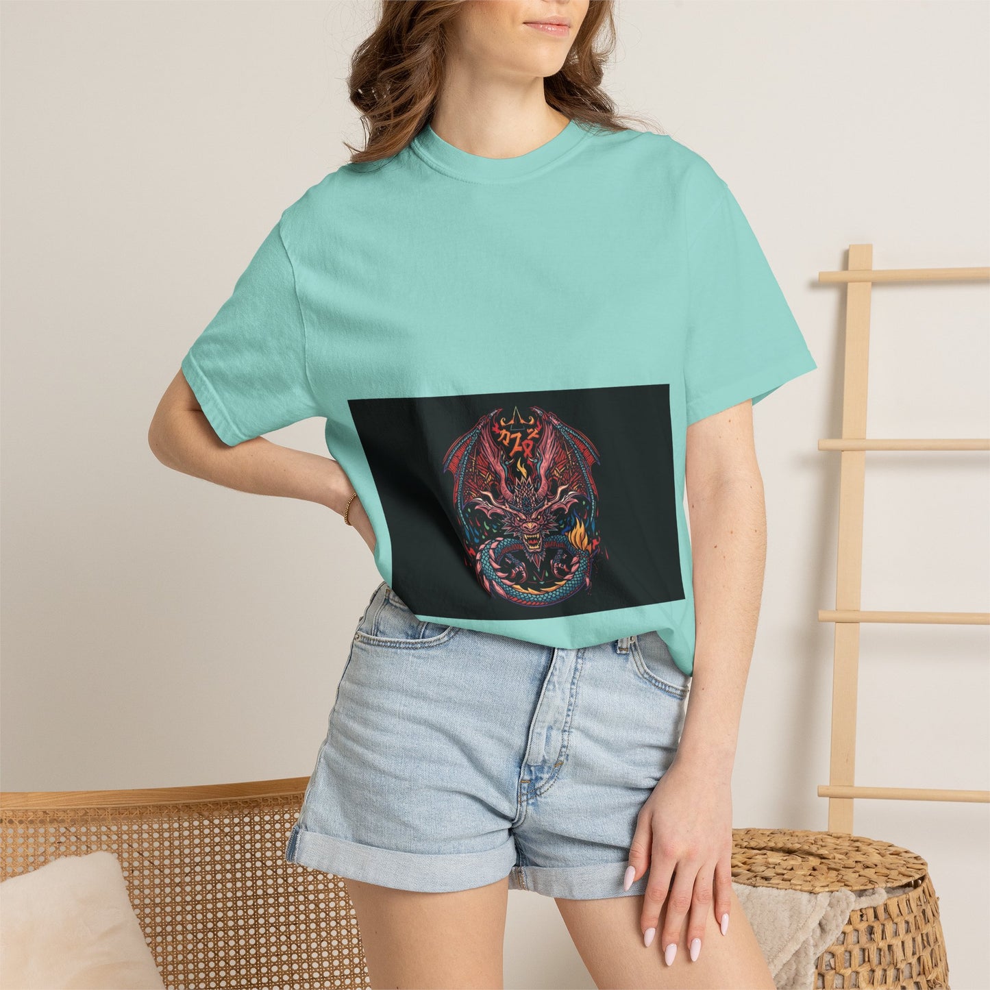 Dragon Skull T-Shirt — Gothic Demon Skull Graphic Tee