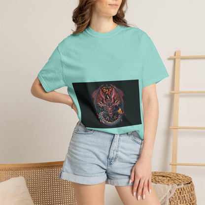 Dragon Skull T-Shirt — Gothic Demon Skull Graphic Tee