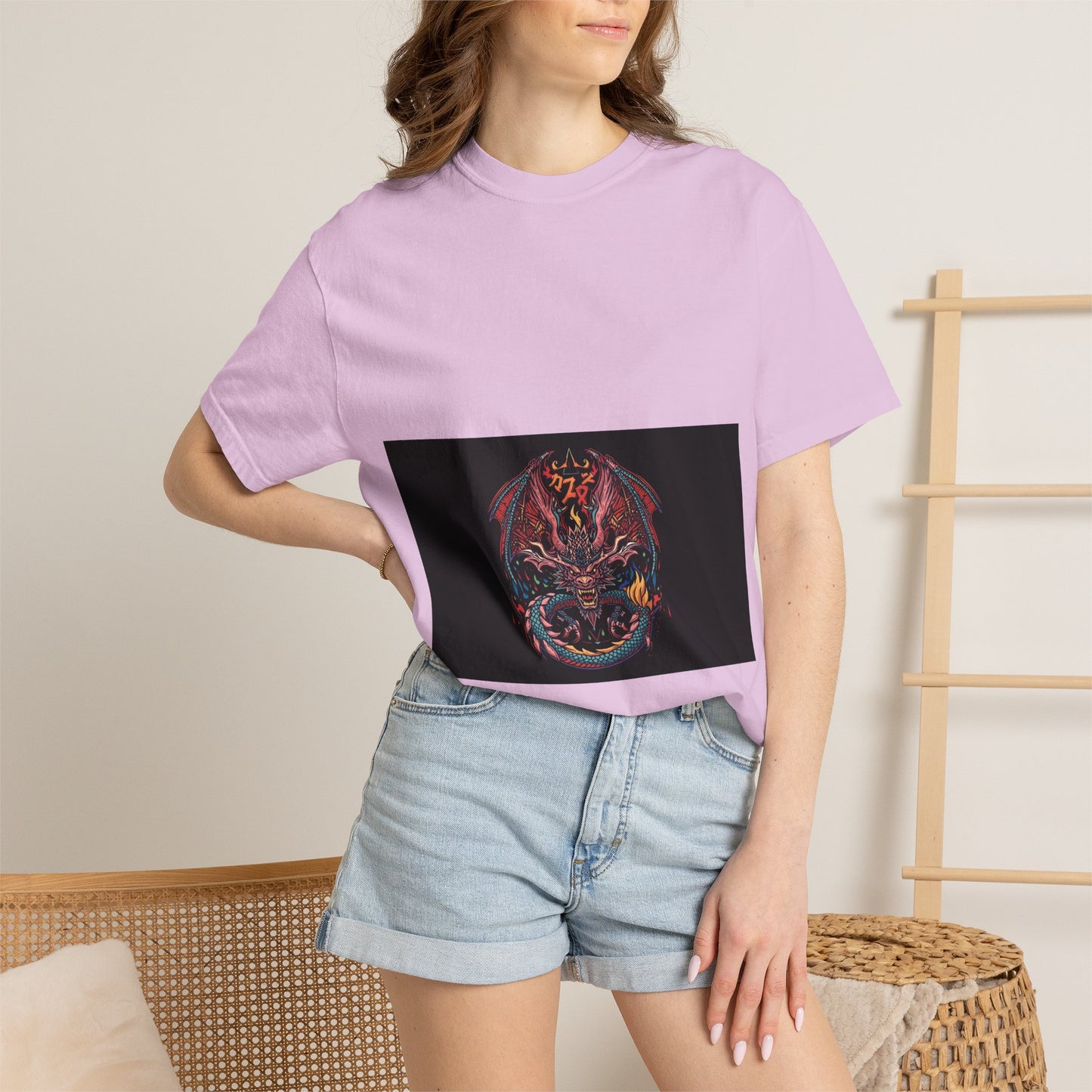 Dragon Skull T-Shirt — Gothic Demon Skull Graphic Tee