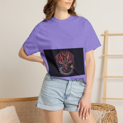 Dragon Skull T-Shirt — Gothic Demon Skull Graphic Tee