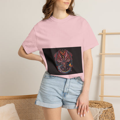 Dragon Skull T-Shirt — Gothic Demon Skull Graphic Tee