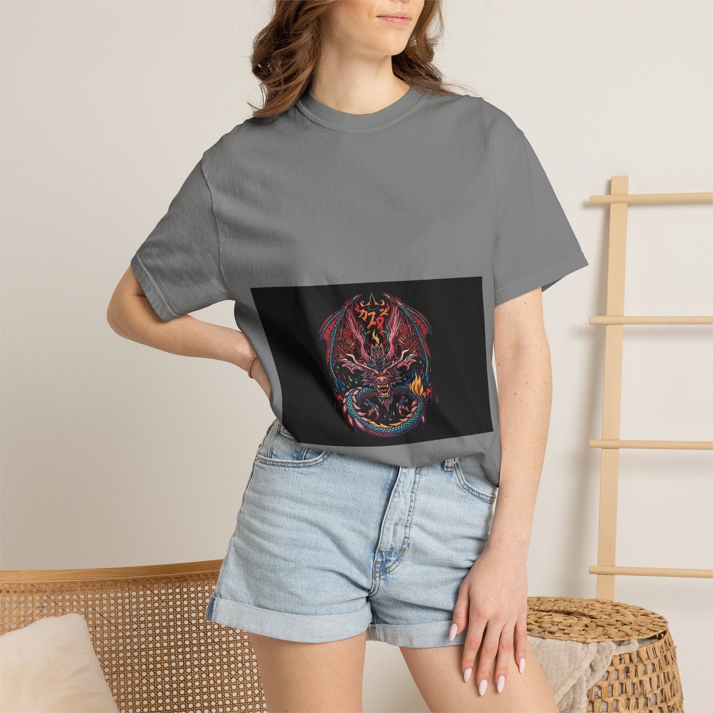 Dragon Skull T-Shirt — Gothic Demon Skull Graphic Tee