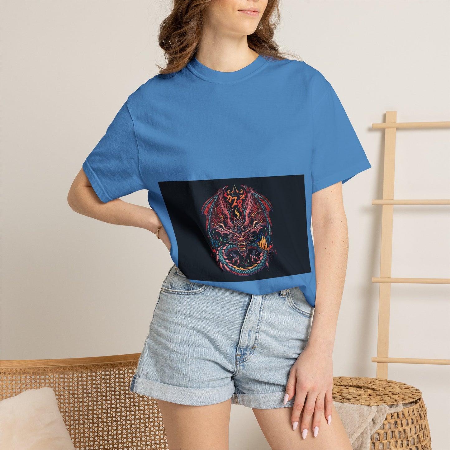 Dragon Skull T-Shirt — Gothic Demon Skull Graphic Tee