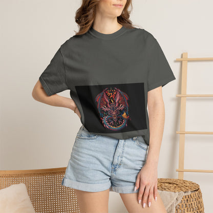 Dragon Skull T-Shirt — Gothic Demon Skull Graphic Tee