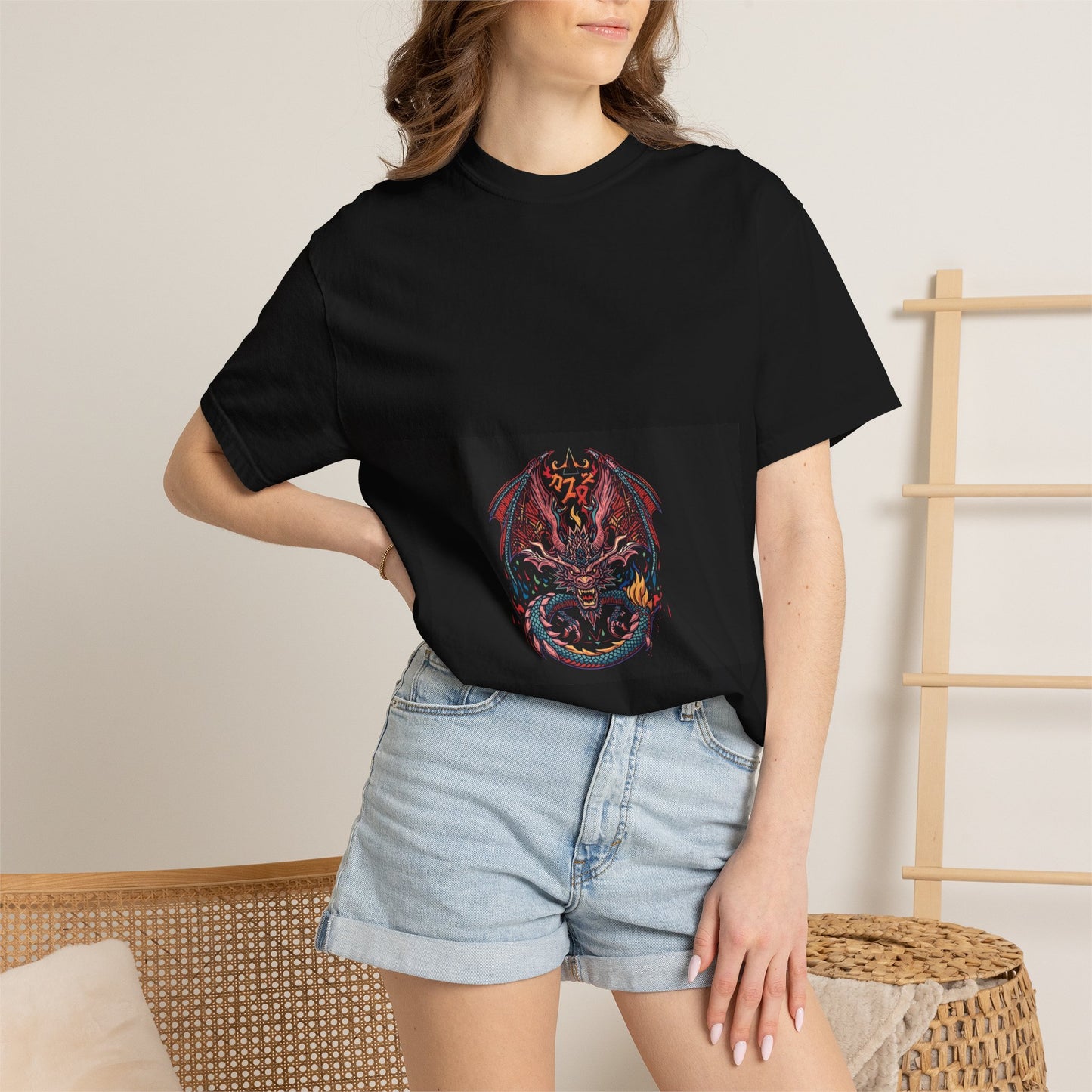 Dragon Skull T-Shirt — Gothic Demon Skull Graphic Tee