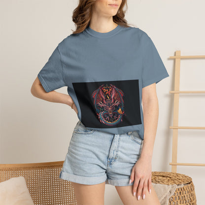 Dragon Skull T-Shirt — Gothic Demon Skull Graphic Tee