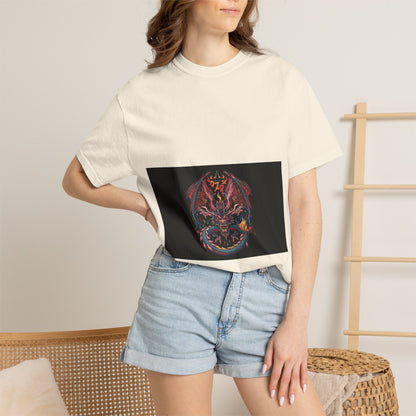 Dragon Skull T-Shirt — Gothic Demon Skull Graphic Tee