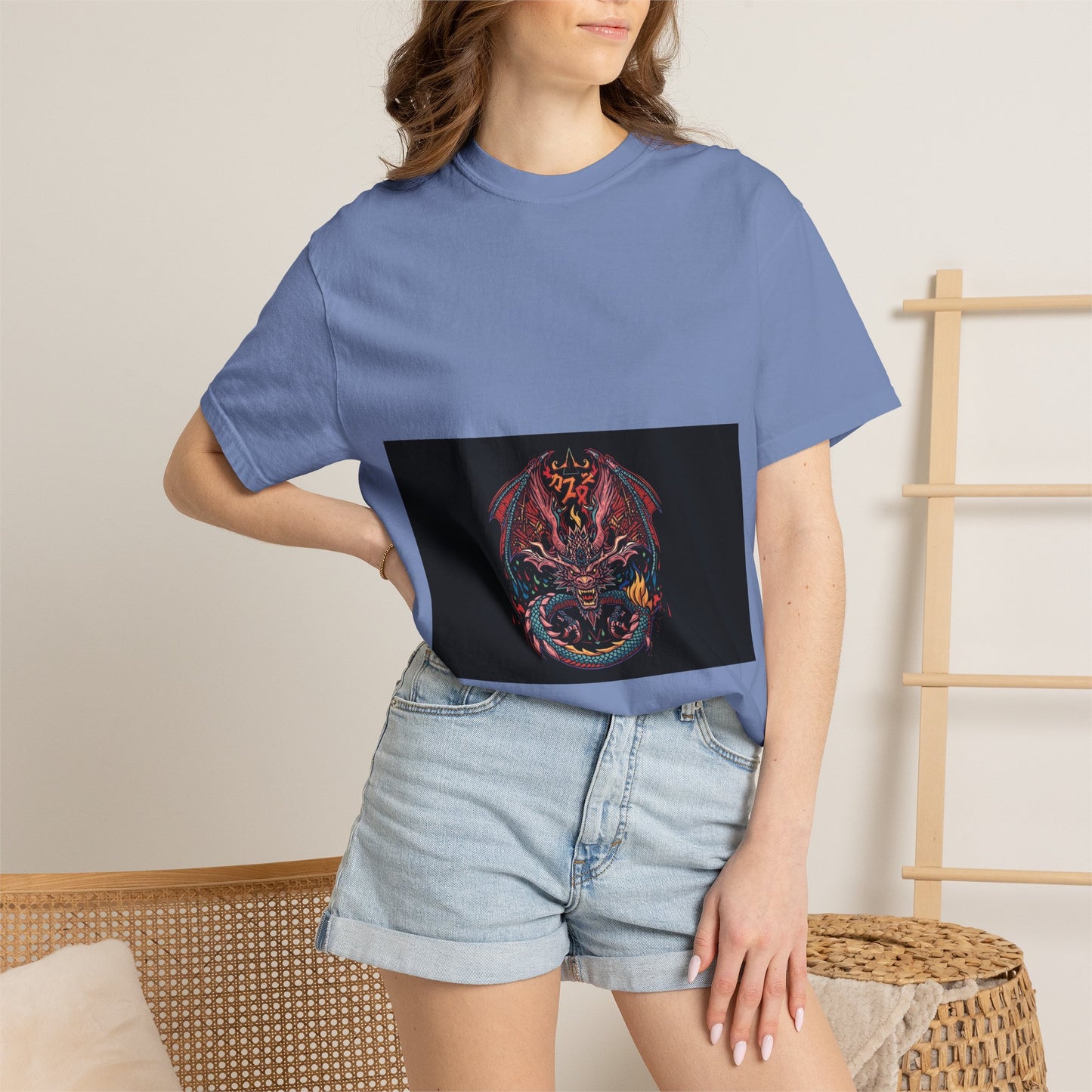 Dragon Skull T-Shirt — Gothic Demon Skull Graphic Tee