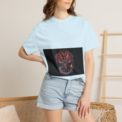 Dragon Skull T-Shirt — Gothic Demon Skull Graphic Tee