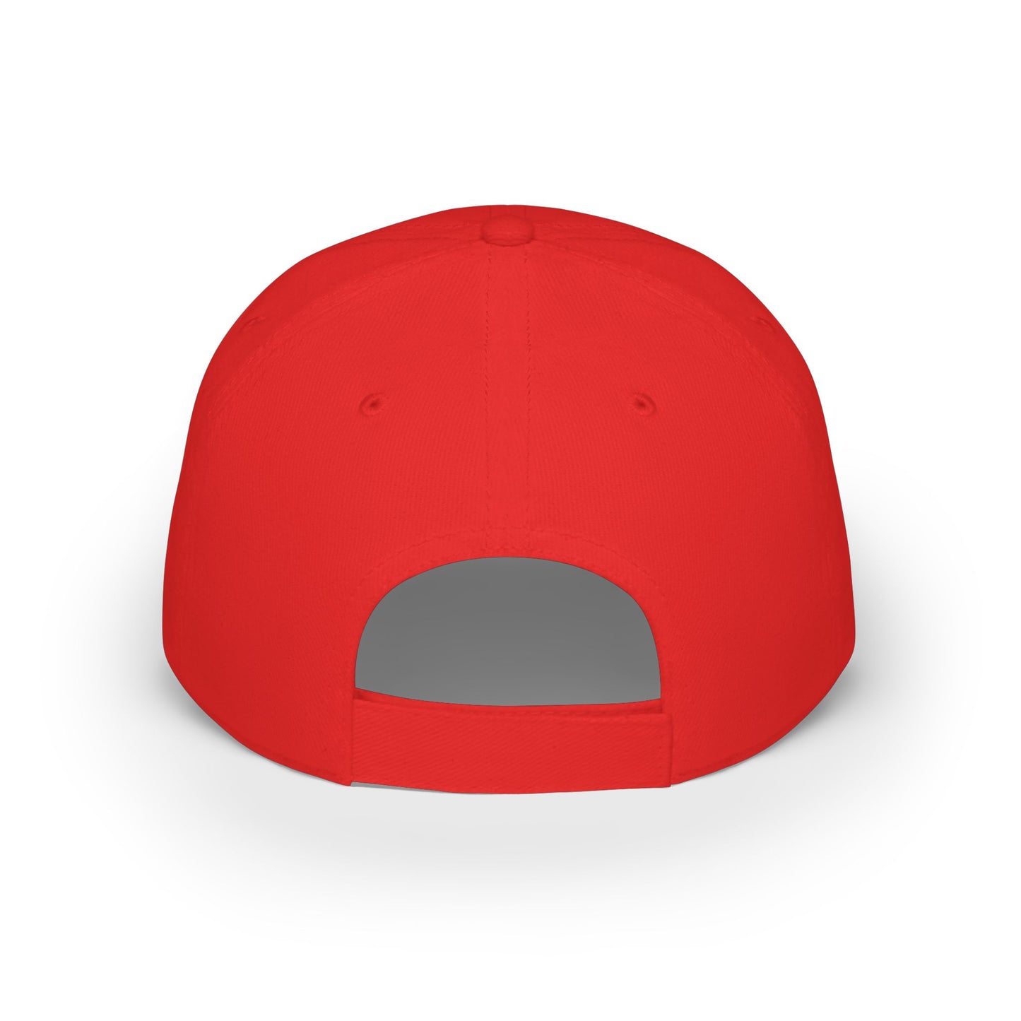 Dragon Skull Embroidered Baseball Cap — Gothic Red Low Profile Hat