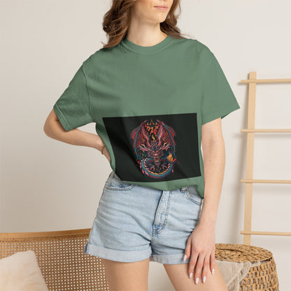 Dragon Skull T-Shirt — Gothic Demon Skull Graphic Tee